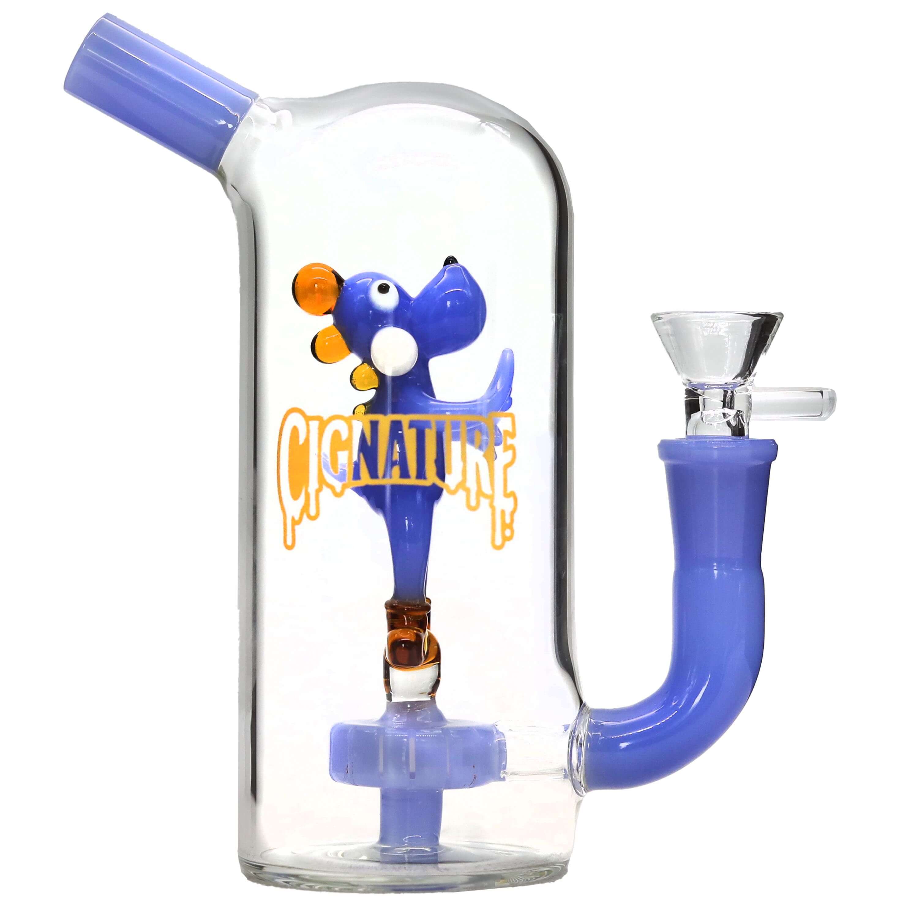 Cignature Slyme Color Dome Shaped Character Perc Waterpipe (H2885) | 8 inch | Assorted Colors product image